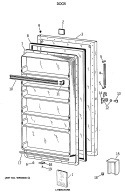 Part Location Diagram of WR38X1821 GE TRIM RECESS DISPLAY WHIT