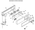 ESCUTCHEON & CONTROL COMPONENTS Diagram and Parts List for ZDIB50XA  General Electric Ice Maker