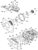 Section Diagram and Parts List for JKP18AS1AA  General Electric Wall Oven