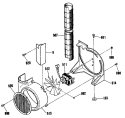 Section Diagram and Parts List for JSP28GP4BG  General Electric Range