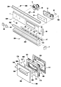 Section Diagram and Parts List for JKS05P3WH  General Electric Wall Oven