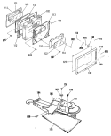 Section Diagram and Parts List for JDP36GP5WH  General Electric Range