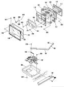 Section Diagram and Parts List for JHP56GN6AD  General Electric Range