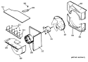 Section Diagram and Parts List for AEM14ABV1  General Electric Air Conditioner