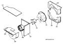 Section Diagram and Parts List for AEM18DBV1  General Electric Air Conditioner