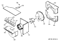 Section Diagram and Parts List for AED22DBR1  General Electric Air Conditioner