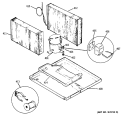 Section Diagram and Parts List for AED22DBR1  General Electric Air Conditioner
