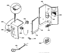 Section Diagram and Parts List for AEP23DAR1  General Electric Air Conditioner