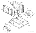 Section Diagram and Parts List for AEP23DAR1  General Electric Air Conditioner