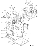Section Diagram and Parts List for AMV06LAM2  General Electric Air Conditioner