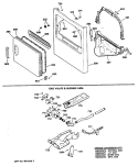 GAS VALVE & BURNER ASM. Diagram and Parts List for DDG7980SAL  General Electric Dryer