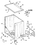 Section Diagram and Parts List for DDG7980SAL  General Electric Dryer
