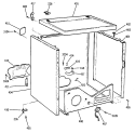 Section Diagram and Parts List for DDE8509RFMAA  General Electric Dryer