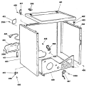 Section Diagram and Parts List for DDG9680RFMWW  General Electric Dryer