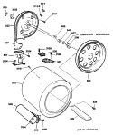 Section Diagram and Parts List for DDG9680RFMWW  General Electric Dryer