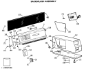 BACKSPLASH ASSEMBLY Diagram and Parts List for DDC5400SBLAD  General Electric Dryer