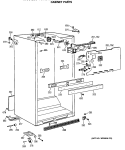 CABINET PARTS Diagram and Parts List for TBX21MASMRAD  General Electric Refrigerator