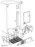 Section Diagram and Parts List for TFH24PRSBAA  General Electric Refrigerator