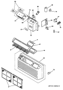 Section Diagram and Parts List for AZ21E06E2CV1  General Electric Air Conditioner