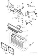 Section Diagram and Parts List for AZ21E15D3CV1  General Electric Air Conditioner