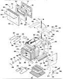 Section Diagram and Parts List for JMS08GR2AD  General Electric Range