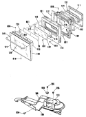 Section Diagram and Parts List for JMP28GR3WH  General Electric Range