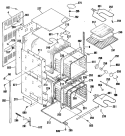 Section Diagram and Parts List for JRP24GP4BG  General Electric Wall Oven