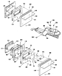 Section Diagram and Parts List for JRP24GP4BG  General Electric Wall Oven