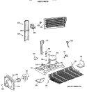 UNIT PARTS Diagram and Parts List for TBE21JASSRWH  General Electric Refrigerator