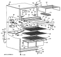 Section Diagram and Parts List for TDE13SNSBRWH  General Electric Refrigerator