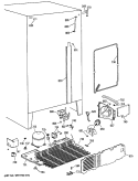 Section Diagram and Parts List for TFX24JRSBWH  General Electric Refrigerator