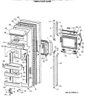 Part Location Diagram of WR78X8650 GE FF O. DOOR BK