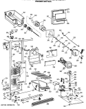FREEZER SECTION Diagram and Parts List for TFX27ZFSBAD  General Electric Refrigerator