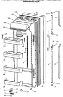 FRESH FOOD DOOR Diagram and Parts List for TPH21PRSBBB  General Electric Refrigerator