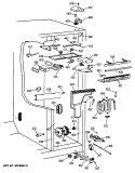 Section Diagram and Parts List for TPH21PRSBBB  General Electric Refrigerator