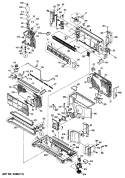 Section Diagram and Parts List for AZC515DBV4  General Electric Air Conditioner