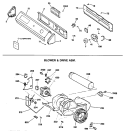 BACKSPLASH ASSEMBLY Diagram and Parts List for DDE9605SAMAA  General Electric Dryer