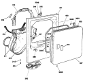 Section Diagram and Parts List for DDE9605SAMAA  General Electric Dryer