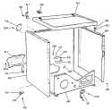 Section Diagram and Parts List for DDE9605SAMAA  General Electric Dryer