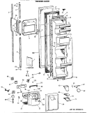 Part Location Diagram of WR38X1765 GE SHELF TRIM