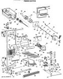 FREEZER SECTION Diagram and Parts List for TFC24ZFSAWH  General Electric Refrigerator