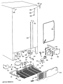 Section Diagram and Parts List for TFG22ZRSCWH  General Electric Refrigerator