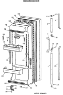 FRESH FOOD DOOR Diagram and Parts List for TFG24PRSCAA  General Electric Refrigerator