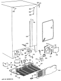 Section Diagram and Parts List for TFG27PFSCAA  General Electric Refrigerator