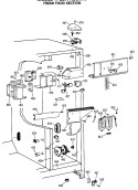 FRESH FOOD SECTION Diagram and Parts List for TFG27PRSCWW  General Electric Refrigerator