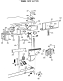 FRESH FOOD SECTION Diagram and Parts List for TFK22PRSCAA  General Electric Refrigerator