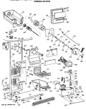 FREEZER SECTION Diagram and Parts List for TFH22PRSMWW  General Electric Refrigerator