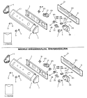 Section Diagram and Parts List for WWA8650SALAA  General Electric Washer