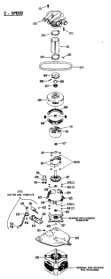 2 - SPEED Diagram and Parts List for WWA8650SALAA  General Electric Washer