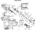 FREEZER SECTION Diagram and Parts List for TFX22JRSMWH  General Electric Refrigerator